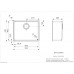 Virtuves Izlietne Ohio 50X40 (L),44cmx54cm Virtuves Izlietne Ohio 50X40 (L),44cmx54cm