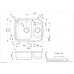 Virtuves Izlietne Queen 60 (L),47cmx59cm Virtuves Izlietne Queen 60 (L),47cmx59cm