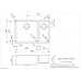 Virtuves Izlietne Ohio 40X40+18X40 (L),44cmx65.3cm