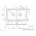 Virtuves Izlietne Centurio 20 (R),50cmx86cm