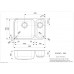 Virtuves Izlietne Ib 4040+1840 (L),42cmx63cm