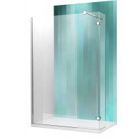 Dušas Stūris Walk C120cm, briliants/caurspīdīgs stikls