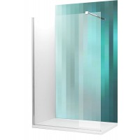 Dušas Stūris Walk G100cm, briliants/caurspīdīgs stikls