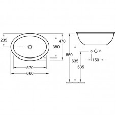 Izlietne Loop  Friends,47cmx66cm