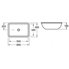 Izlietne Loop  Friends,34.5cmx54cm