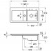 Virtuves Izlietne Subway 60,51cmx100cm