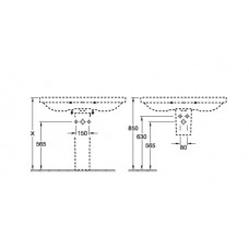 Izlietne Avento,47cmx100cm