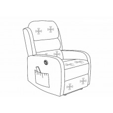 Samta masāžas krēsls PEGAZ M