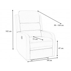 Samta masāžas krēsls PEGAZ M