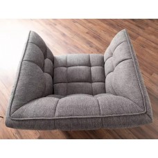 Atpūtas krēsls CASTELLO 1 BREGO tumši pelēks