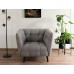 Atpūtas krēsls CASTELLO 1 BREGO tumši pelēks
