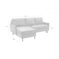 Stūra dīvāns NELLY tumši pelēks Stūra dīvāns NELLY tumši pelēks